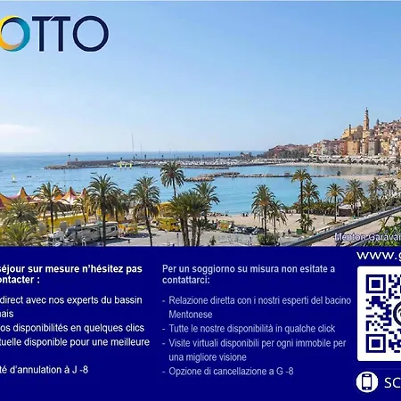 Victoria - Giotto - Magnifique 2p Plein Centre Vue Et Terrasse Mae-8954 Mentone